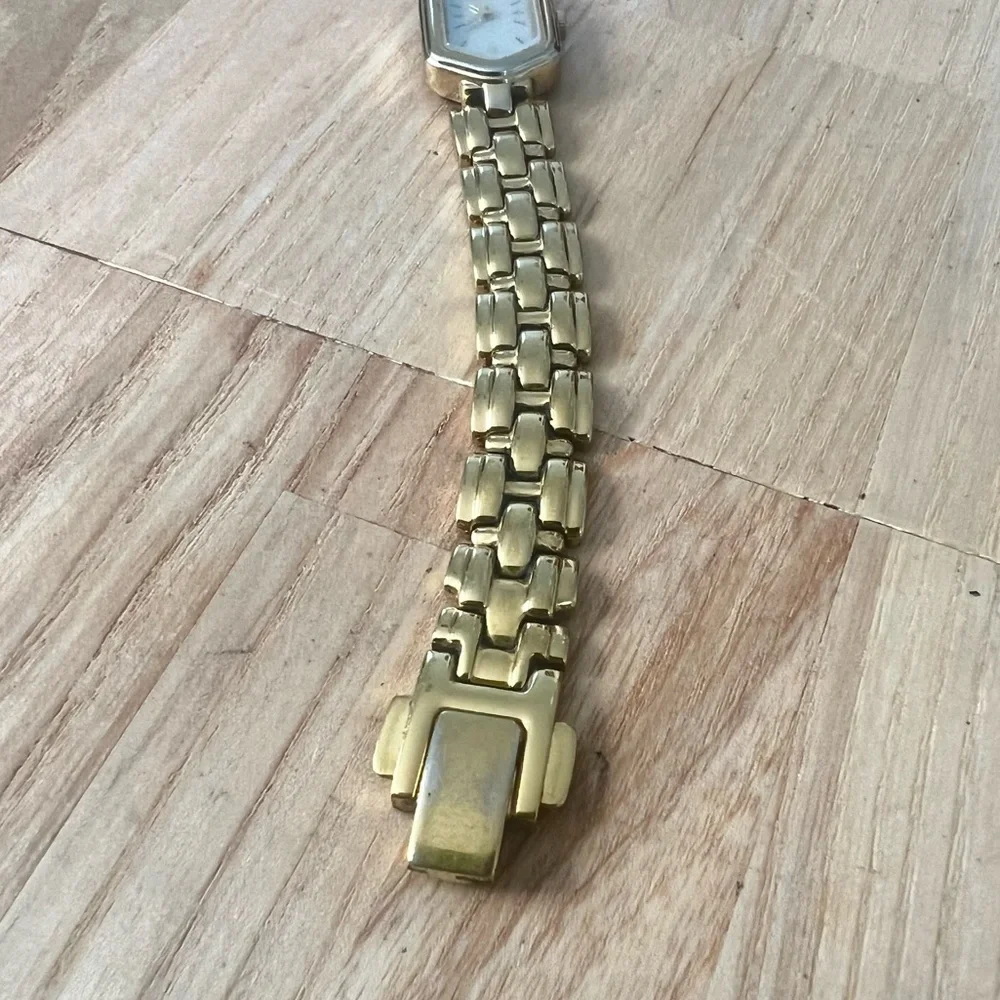Citizen eco drive ladies gold tone hexagonal bracelet watch